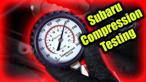 subaru compression tester|Subaru Compression Test .